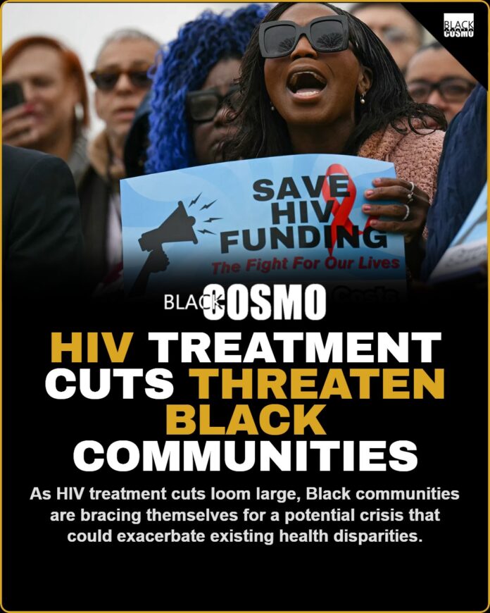 image of a person holding an HIV awareness sign