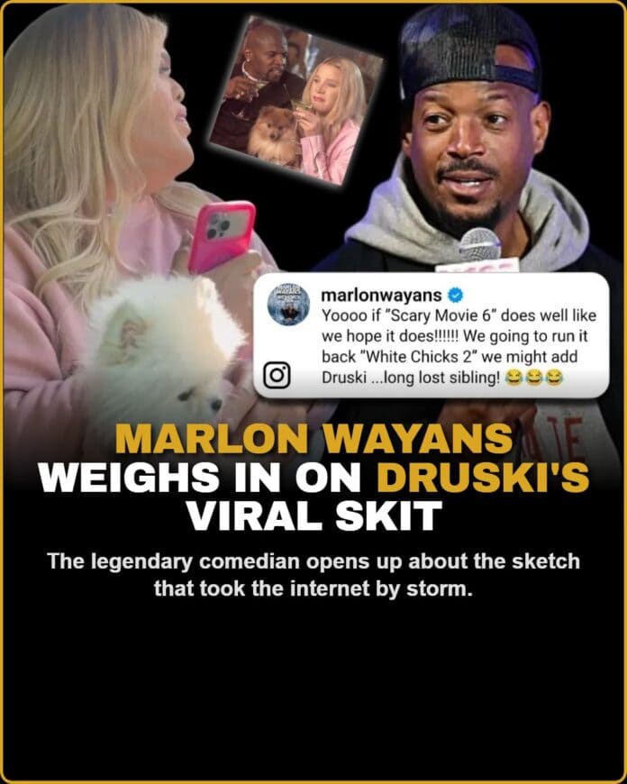 [gold]Marlon Wayans[/gold] discusses [gold]Druski's[/gold] viral comedy skit
