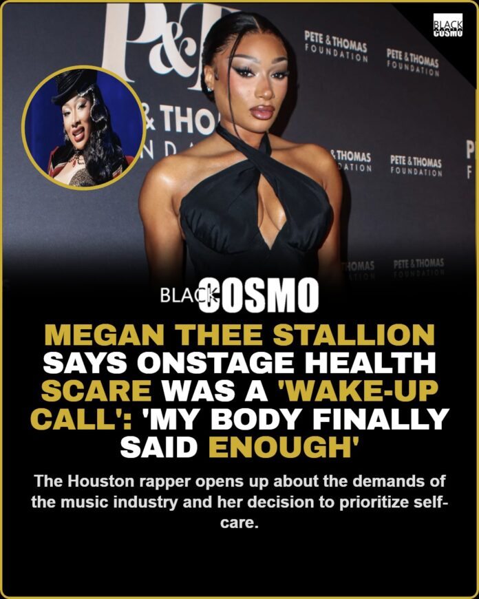 Megan Thee Stallion performing on stage