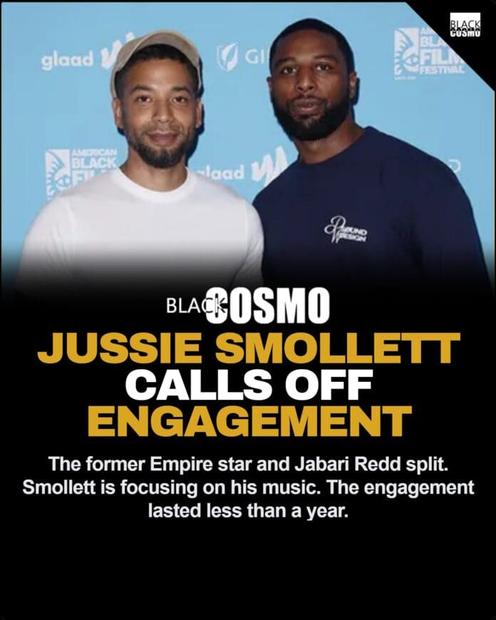 Jussie Smollett and his former fiancé Jabari Redd attending an event together.