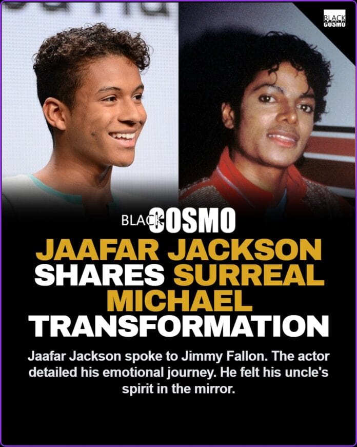 A cinematic spotlight reflecting a dramatic movie scene reminiscent of Michael Jackson's iconic performances.