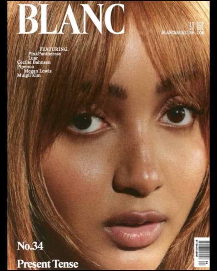 PinkPantheress on the cover of Blanc Magazine April 2026