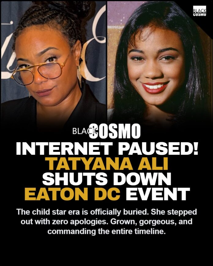 Tatyana Ali serving an unapologetic and sophisticated fashion look at an Eaton DC event.