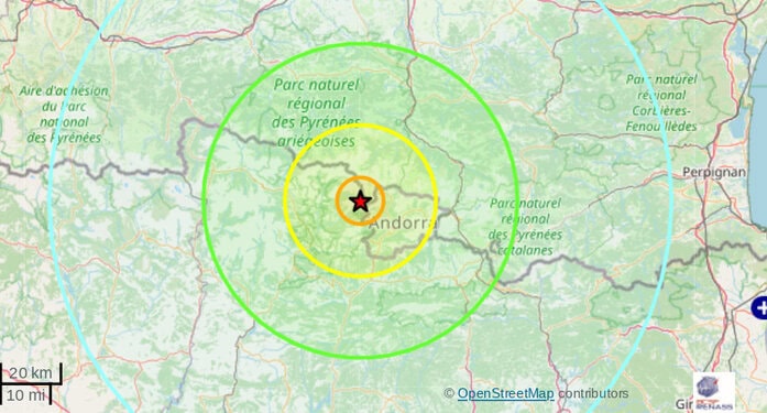 Nouveau tremblement de terre dans les Pyrénées