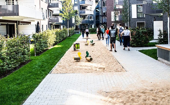 Paulsmuehlenquartier in Duesseldorf-Benrath