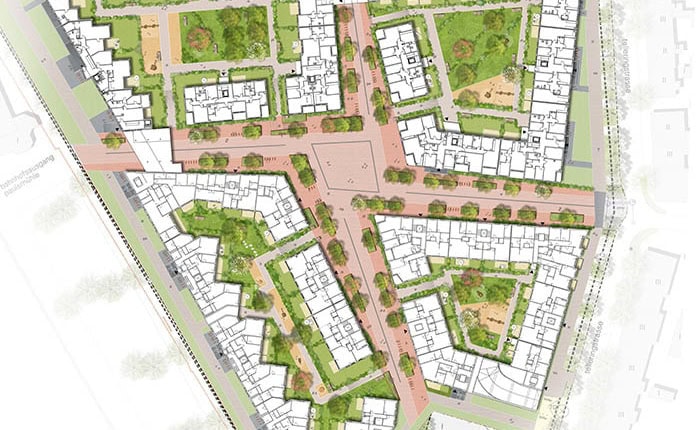 Paulsmuehlenquartier in Duesseldorf-Benrath