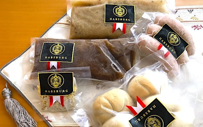 宅急便で届いたオーストリア料理の画像
