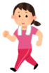 ウォーキングをする女性