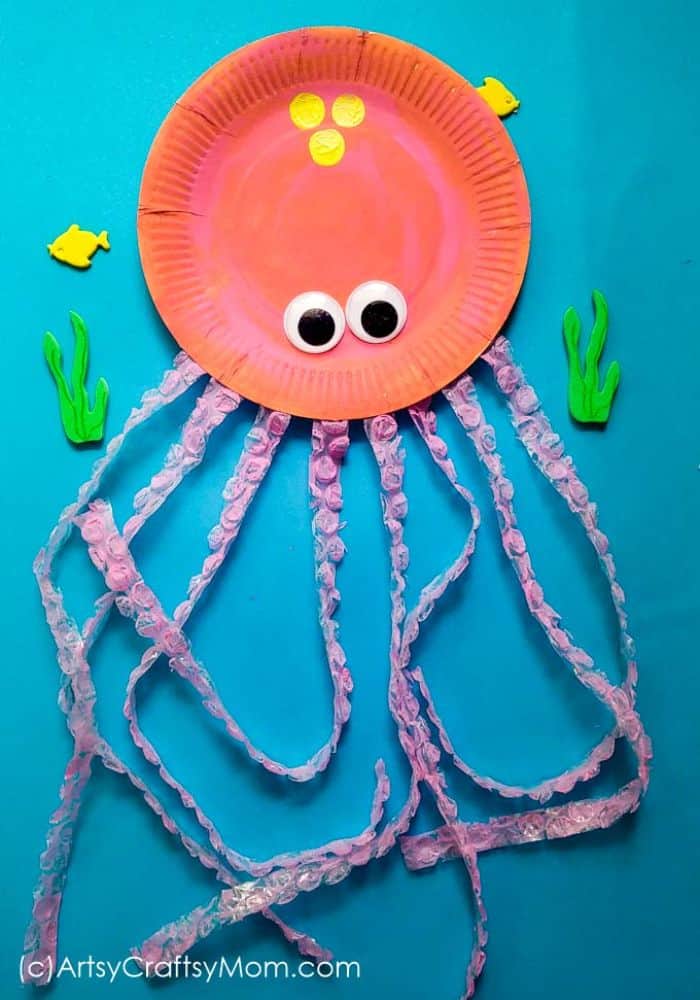 paper plate octopus