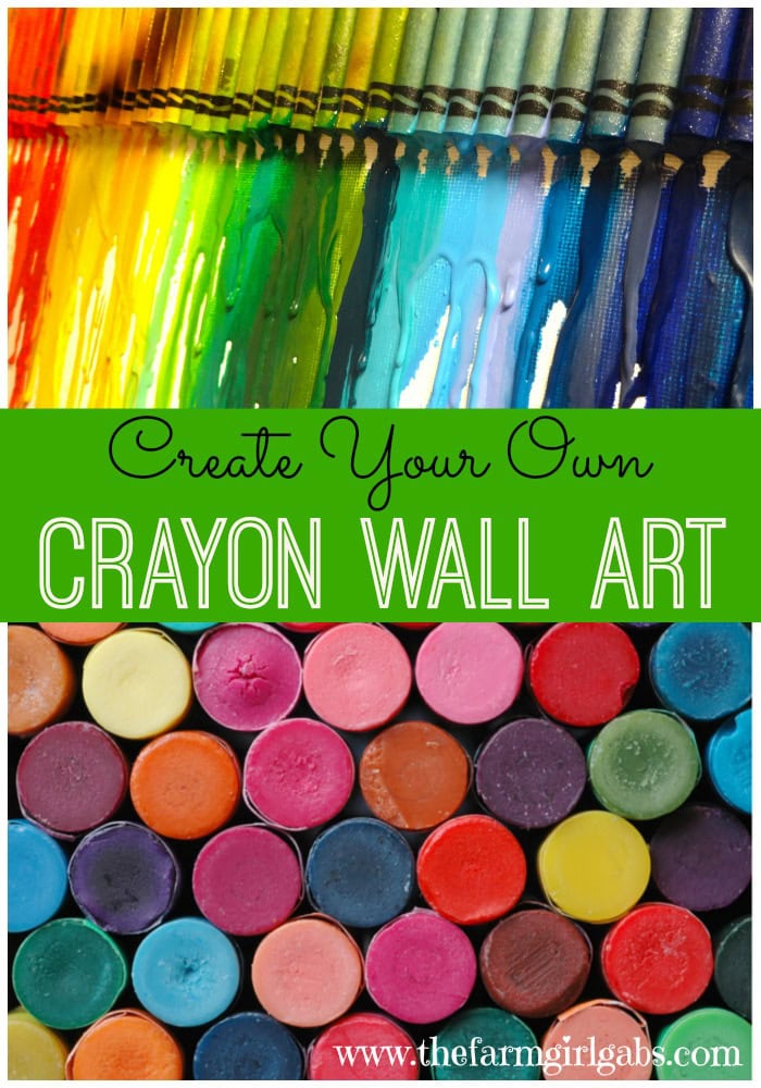 Simple and easy steps to Create Your Own Crayon Wall Art Masterpiece. Perfect for a teen, tween or kids bedroom or playroom.