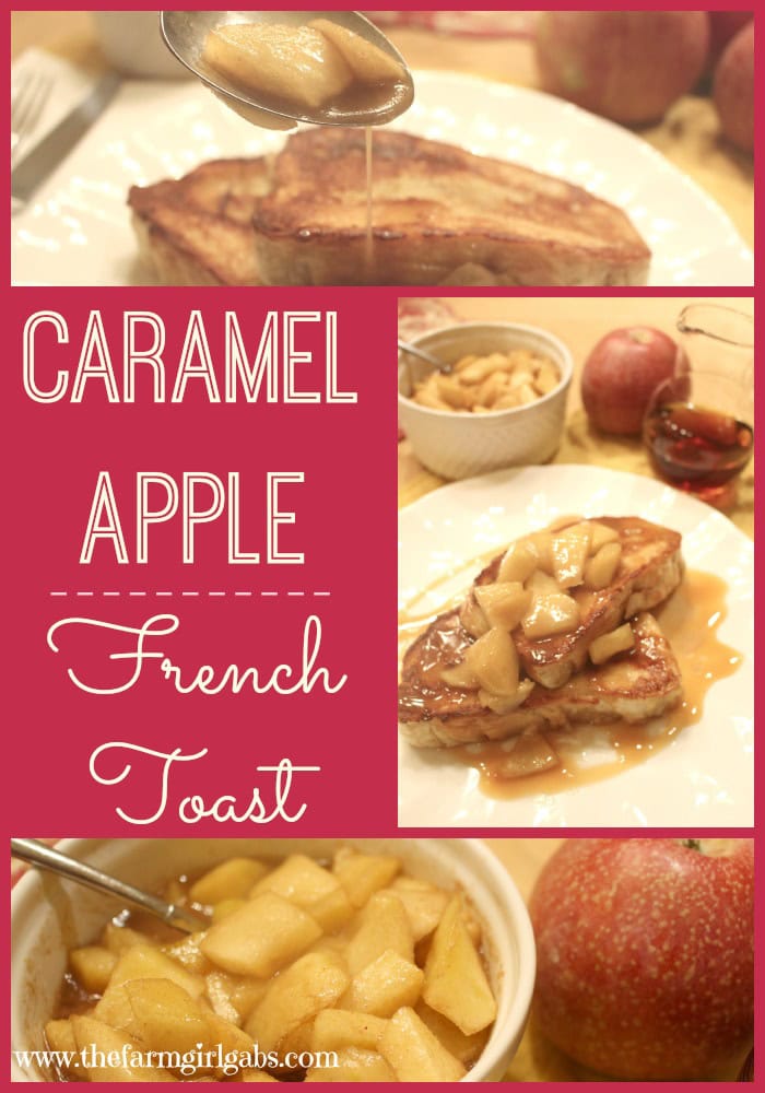 Caramel Apple French toast is a delicious breakfast recipe that is perfect any time of year.