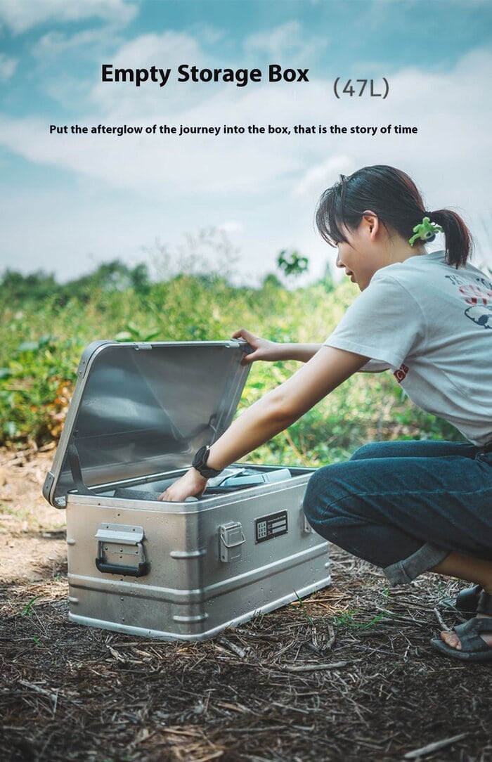 Aluminum Storage Box: Tough 58L Camping Gear Container - Image 5