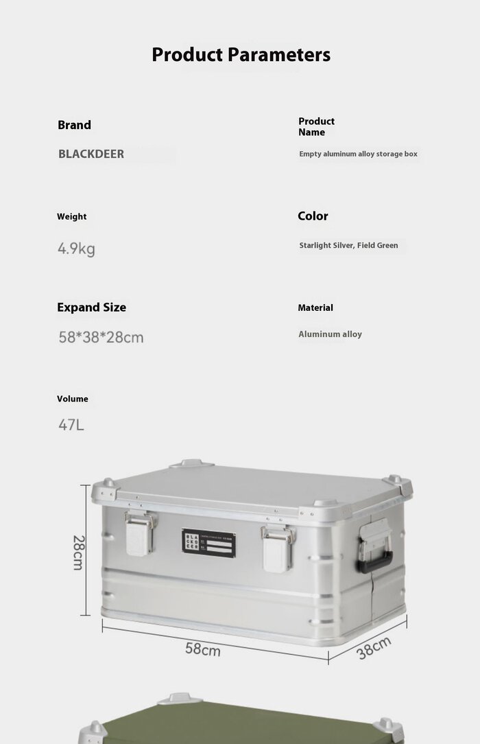 aluminum storage box