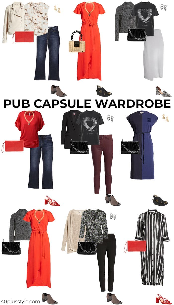 Pub capsule wardrobe | 40plusstyle.com