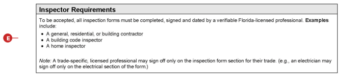  4-point page 4 inspector requirements