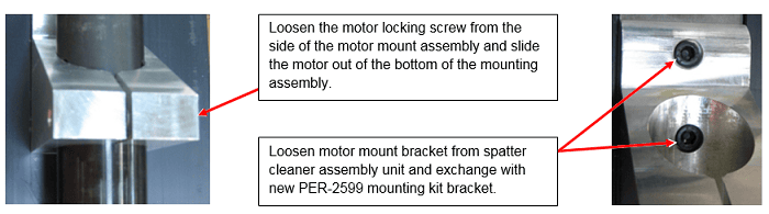 How To Install or Replace the PER-2599 Motor