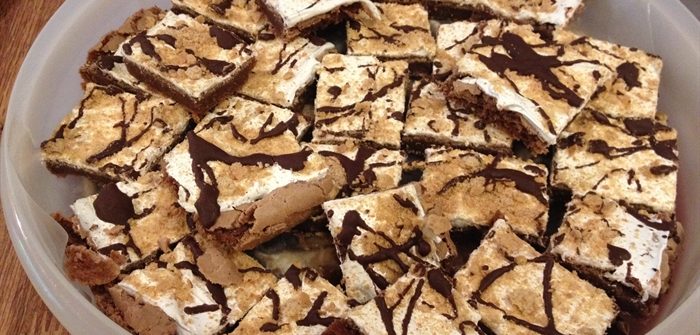 ASimpleHomestead.com - s'mores brownie bars