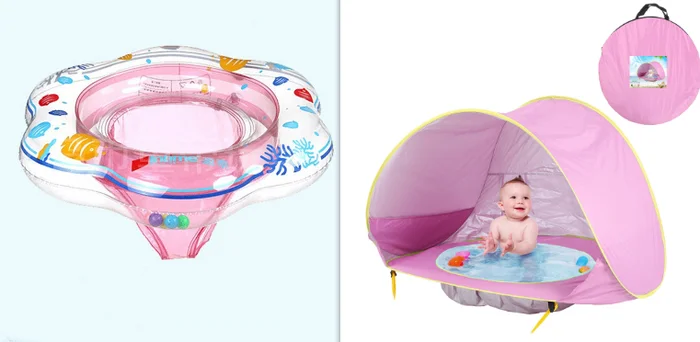 UV protecting baby beach tent