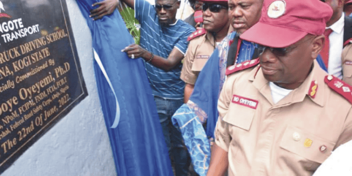 Inauguration Of Dangote Articulated Driving School And Signing Of MOU By FRSC And Dangote