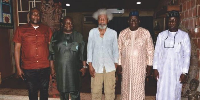 Ag. Corps Marshal Visits The Pioneer Chairman Of FRSC Prof. Wole Soyinka.