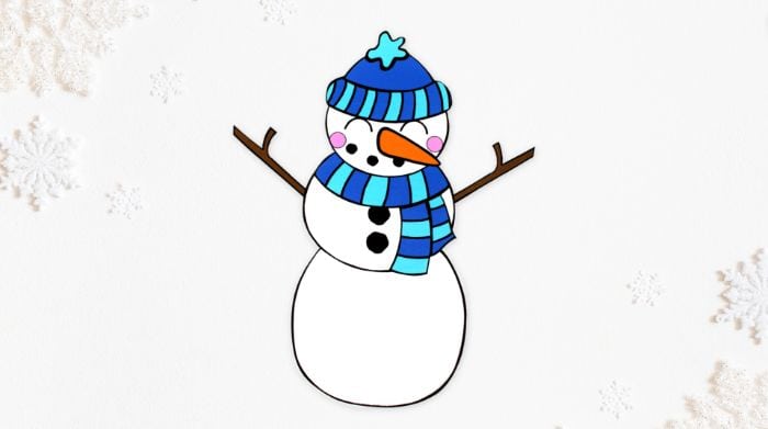 printable snowman craft