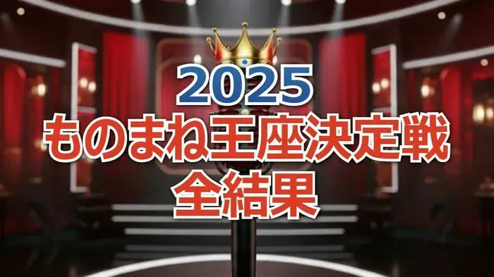 松浦航大 vs HAL vs nanami！ものまね王座2025決勝ラウンド全得点と最終順位