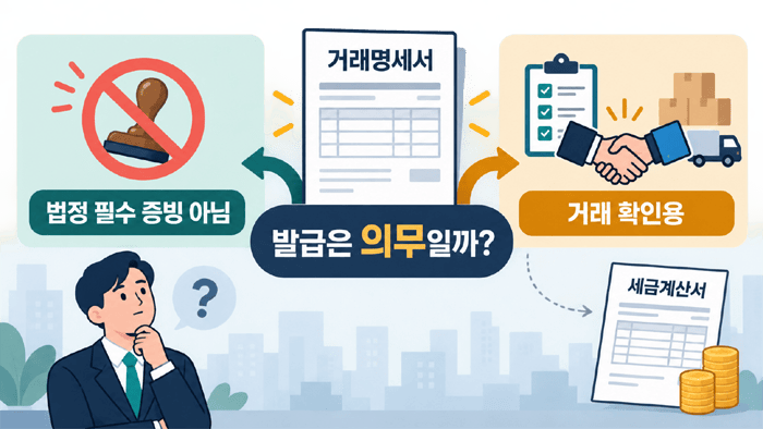 거래명세서 발급은 의무일까