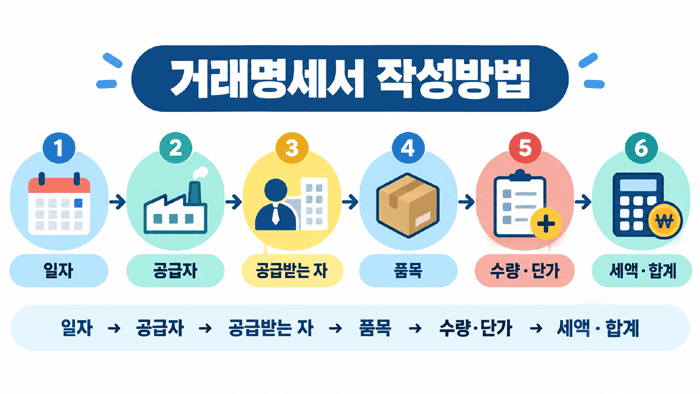 거래명세서 작성방법