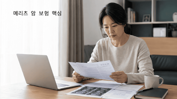 메리츠 암 보험 분석 - 무배당 올케어 보장 꽉 채운 암보험(연만기형) 장점·단점 한눈에 모두 정리 2 메리츠 암 보험 핵심