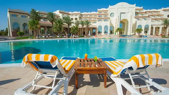 Red Sea beach in Egypt