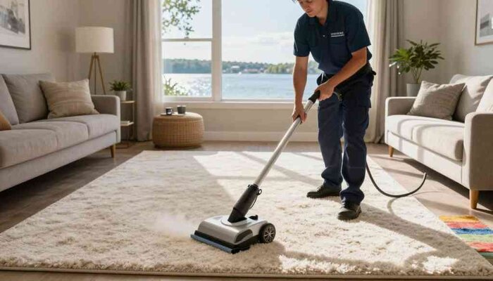 Professional carpet cleaning service in Lake Geneva, WI for spotless, fresh carpets.