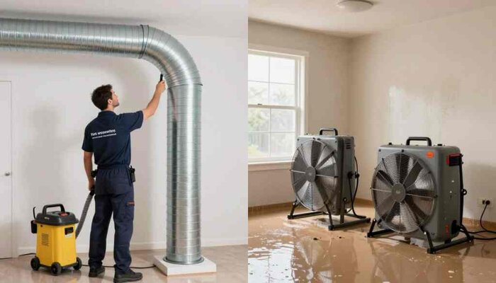 Technician using industrial equipment for professional carpet cleaning in Lake Geneva.