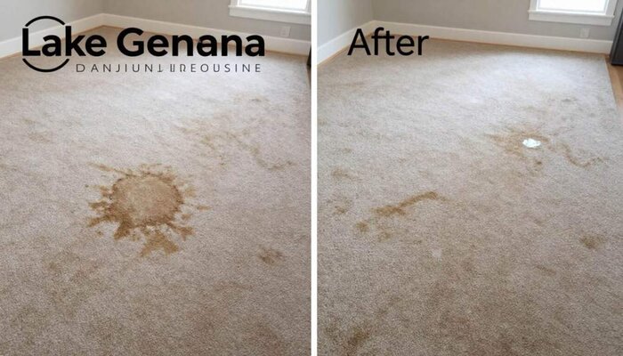 Professional carpet cleaning in Lake Geneva WI for stain removal.