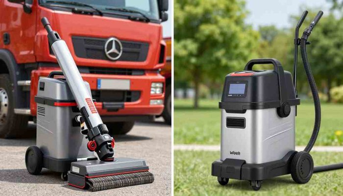 Commercial carpet cleaning machines for professional stain removal in Lake Geneva homes.