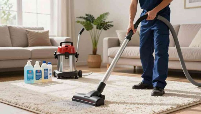 Expert carpet cleaning in Lake Geneva helps reduce allergens and improve indoor air quality.