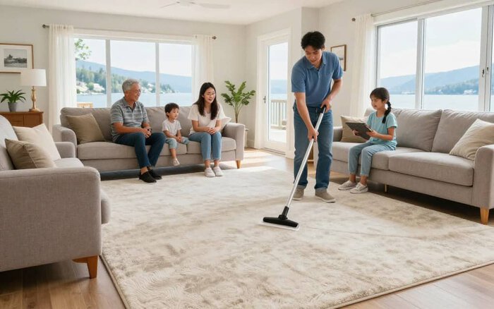 Professional carpet cleaning service in Lake Geneva WI for spotless, fresh carpets.