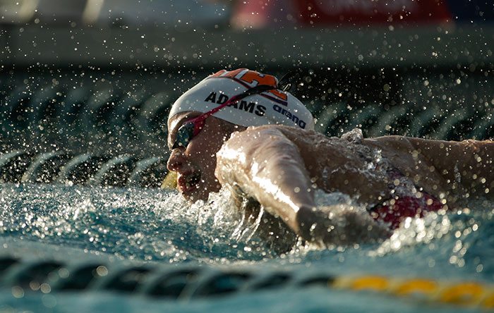 Cammile Adams swimming Cammile Adams swimming