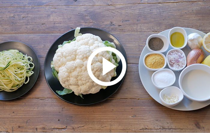 Cauliflower alfredo sauce video Cauliflower alfredo sauce video