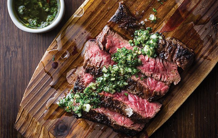 Grilled skirt steak Grilled skirt steak