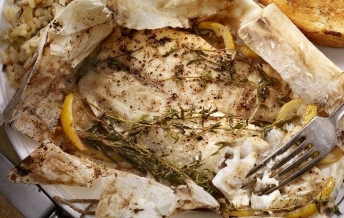 Lemon Herb Fish in Parchment Paper Lemon Herb Fish in Parchment Paper