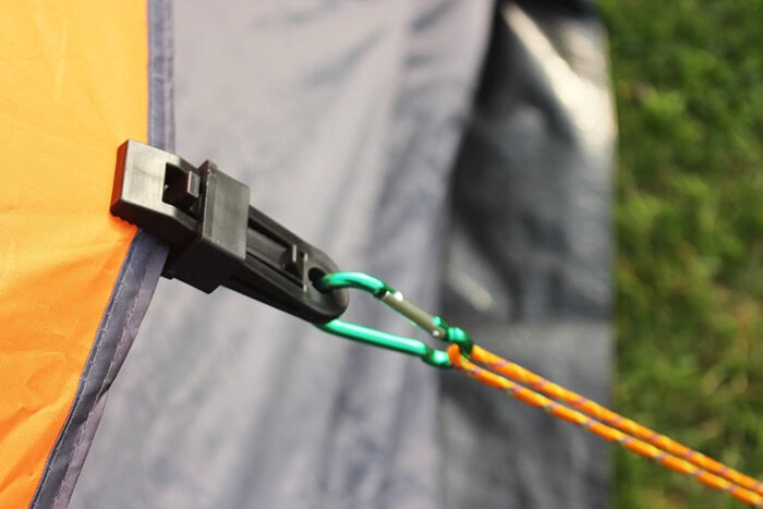 tent wind rope clips