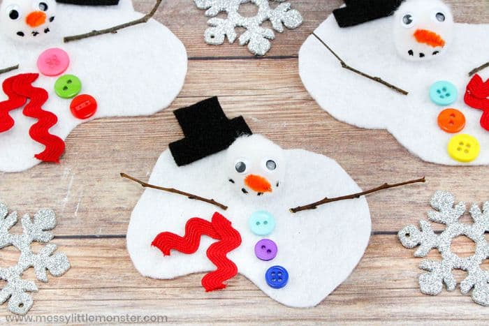 21 Super Easy Snowman Crafts for Kids - Kidz Craft Corner