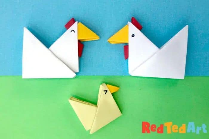 origami chickens