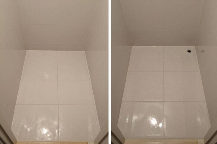 Clean and shiny tiled floor after professional carpet cleaning in Lake Geneva WI.