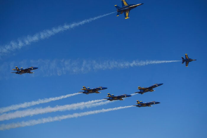 how to watch the Blue Angels practice
