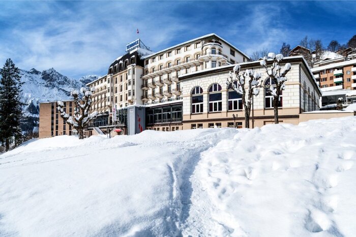 Das erneuerungsbedürftige Hotel Terrace der Titlisbahnen liegt an schöner Aussichtslage. Quelle: Titlisbahnen