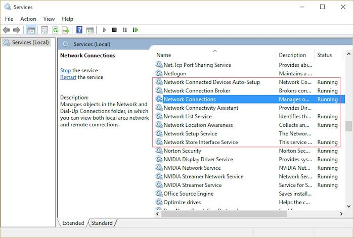 Make-sure-network-services-are-running-in-services-msc