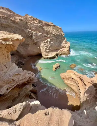 Half-day trip to the Timlalin desert dunes near Agadir with sweeping views of the Atlantic Ocean