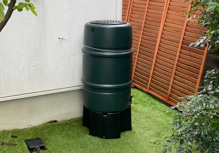 設置した雨水タンク