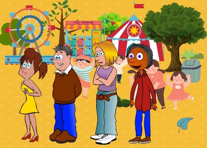 queue at roller coaster ticket
